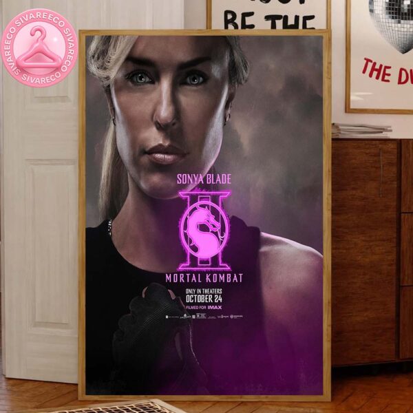 Sonya Blade Mortal Kombat II Movie Official Releasing On October 24 2025 Home Decor Canvas Poster