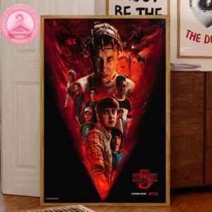 Stranger Things Season 5 Official Poster Millie Bobby Brown Netflix Coming Soon  Home Decor Canvas Poster