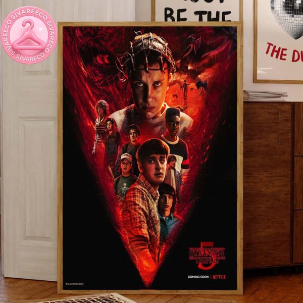 Stranger Things Season 5 Official Poster Millie Bobby Brown Netflix Coming Soon  Home Decor Canvas Poster