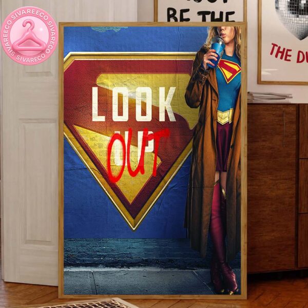Supergirl Look Out DCU Official Movie Poster Milly Alcock Releasing 2026 Home Decorating Canvas Poster