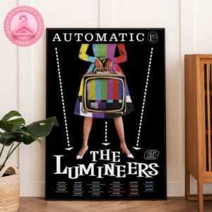 The Lumineers Music Poster Automatic Tour At Multiple Venues In Europe On April To May 2025 Colorful TV Artwork Home Decor Poster Canvas
