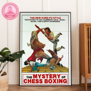 The Mystery Of Chess Boxing Vintage Kung Fu Movie Poster Featuring Five Elements Martial Arts Style 1979 Classic Wuxia Wall Art Home Decor Poster Canvas