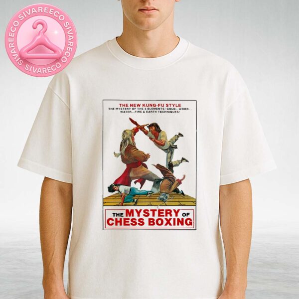 The Mystery Of Chess Boxing Vintage Kung Fu Movie Poster Featuring Five Elements Martial Arts Style 1979 Classic Wuxia Wall Art Unisex T-Shirt