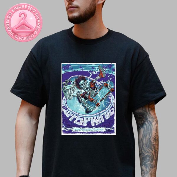 The Offspring Supercharged Worldwide North American Tour 2025 In Toronto ON At Budweiser Stage On July 23 Unisex T-Shirts