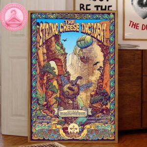 The String Cheese Incident Concert At Red Rocks Amphitheatre Morrison Colorado At July 18 and 19 2025 Home Decor Canvas Poster