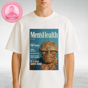 The Thing Poster – Funny Men’s Health Magazine Parody July 2025 – Marvel Superhero Wall Art for Gym Lovers Unisex T-Shirt