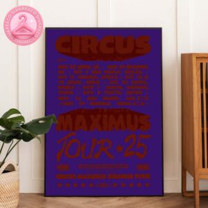 Travis Scott Circus Maximus Stadium Tour Poster At Multiple Cities Worldwide In 2025 Bold Typography Design Home Decor Poster Canvas