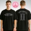 Travis Scott Jackboys II White Airbrush Skull Cross Tee With Graffiti Logo Back Design Two Sides Unisex T-Shirt