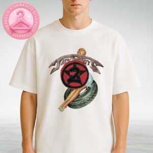 Travis Scott Jackboys II White Pin-Up Girl Graphic Tee With Red Star Logo Unisex T-Shirt