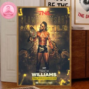 Trick Williams TNA World Champion Slammiversary 2025 Home Decor Canvas Poster
