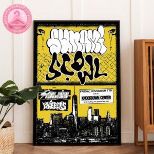 Tsunami & Scowl NYC Concert Poster At Knockdown Center In Queens New York On November 7 2025 Home Decor Poster Canvas
