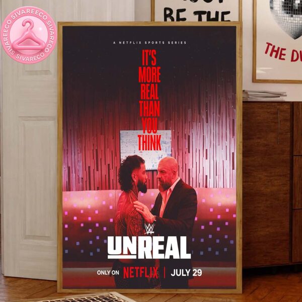 Unreal WWE Netflix Sports Series Jey Uso And Triple H It’s More Than You Think On July 29 2025 Home Decorating Canvas Poster