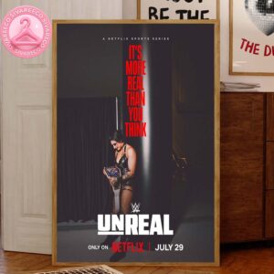 Unreal WWE Netflix Sports Series Rhea Ripley It’s More Than You Think On July 29 2025 Home Decorating Canvas Poster