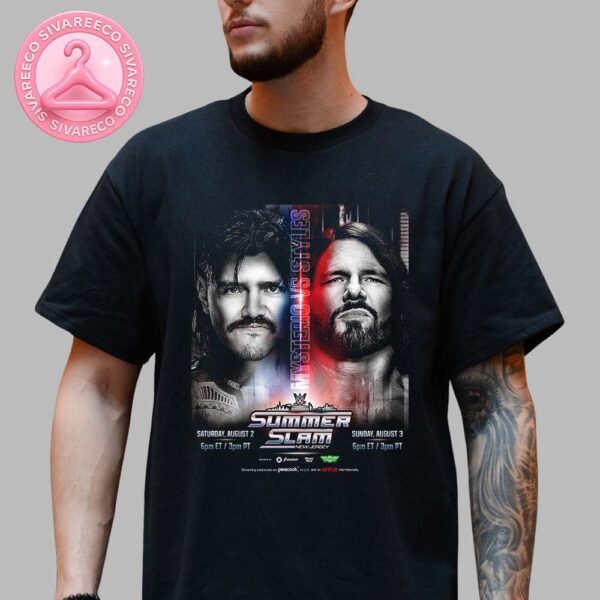 WWE Summer Slam 2025 AJ Styles VS Dominic Mysterio In New Jersey On August 2 3 Unisex T-Shirt