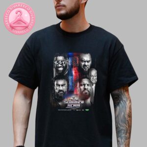 WWE Summer Slam New Jersey 2025 Roman Reigns And Jey Uso VS Bron Breaker And Bronson Reed Unisex T-Shirt