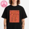Tom Odell Wonderful Life Tour Poster Featuring Minimalist Blue Stage Artwork For 2025 European Arena Shows Unisex T-Shirt