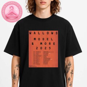 Wallows Model And More Tour Poster Featuring Minimalist Orange Spray Paint Artwork For 2025 US And Europe Shows Unisex T-Shirt