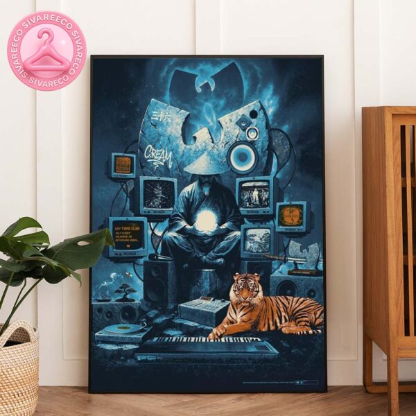 Wu-Tang Clan Concert Poster At Nationwide Arena In Columbus OH On July 5 2025 Featuring Samurai And Tiger Artwork Home Decor Poster Canvas