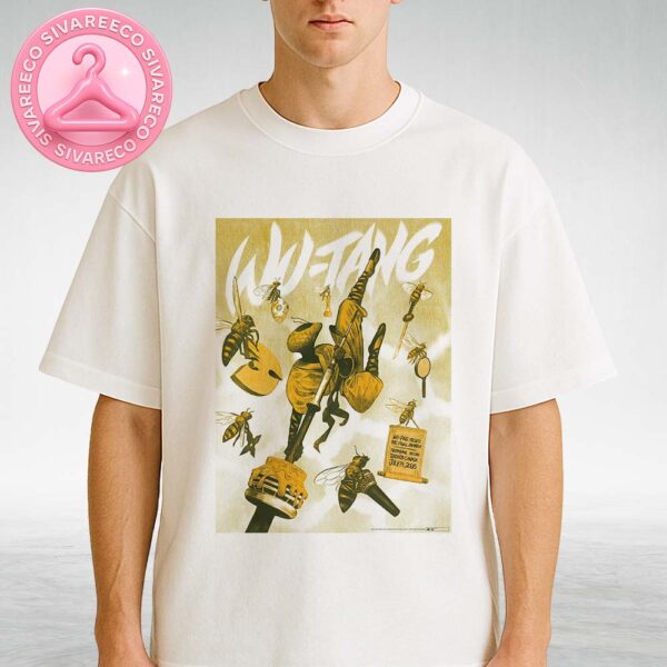 Wu Tang Clan Final Chamber Poster At Scotiabank Arena In Toronto Canada On July 14 2025 Ninja Bees Illustration Unisex T-Shirt