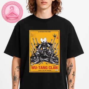 Wu-Tang Clan Final Chamber Tour Poster At United Center In Chicago IL On July 7 2025 Featuring Samurai Warrior With Swords Anime Art Style Unisex T-Shirt