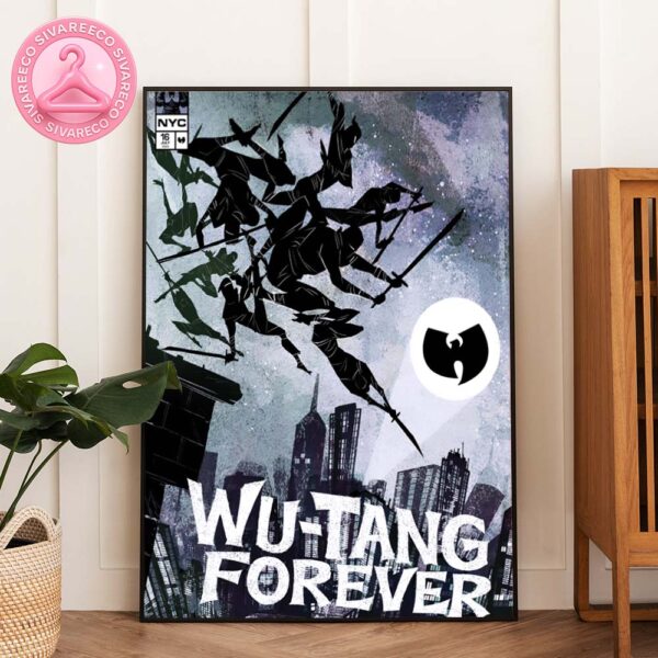 Wu Tang Clan Live Show Poster At Midtown Comics In New York NY On July 16 2025 Comic Signing Event With Classic Group Photo Home Decor Poster Canvas