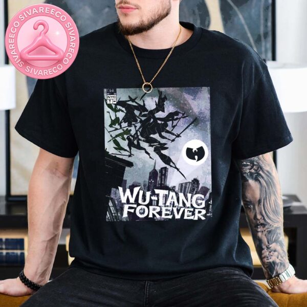 Wu Tang Clan Live Show Poster At Midtown Comics In New York NY On July 16 2025 Comic Signing Event With Classic Group Photo Unisex T-Shirt