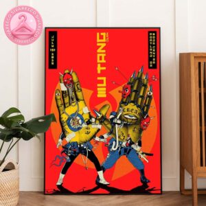 Wu-Tang Clan Portland Concert Poster Featuring Samurai Hands Artwork At Moda Center Jul 15 2025 Home Decor Poster Canvas